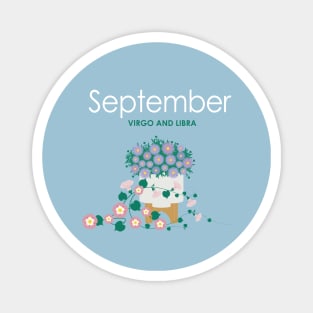 September Birth Flowers Magnet